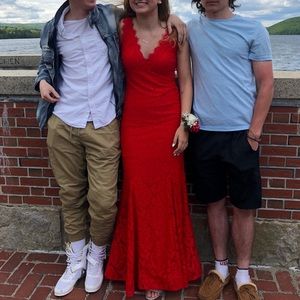 Red prom dress